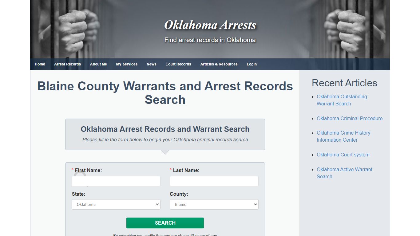 Blaine County Warrants and Arrest Records Search